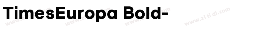 TimesEuropa Bold字体转换